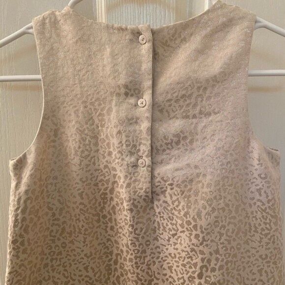 Janie and Jack x Rachel Zoe Cheetah Faux Fur Metallic Dress Girls Size 10 NWT - Picture 8 of 9